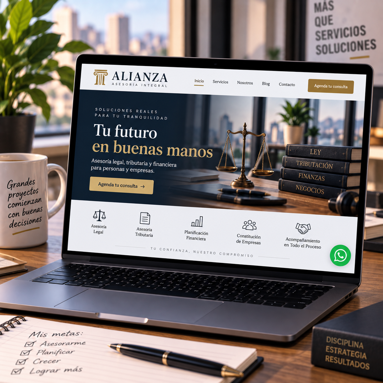 Diseño web para estudio jurídico de abogados